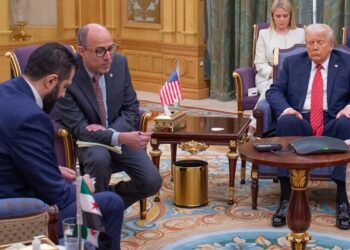 دونالد ترامب، وأحمد الشرع.صورة.CNN