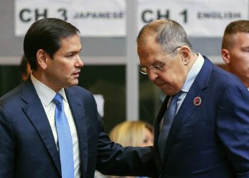 سيرغي لافروف، وماركو روبيو.صورة.تاس