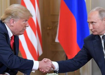 فلاديمير بوتين، ودونالد ترامب.صورة.جلوبال برس