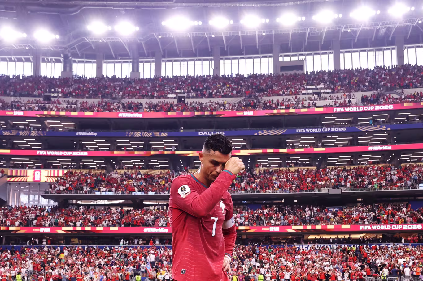 رونالدو يودع كأس العالم بعد خروج البرتغال أمام إسبانيا